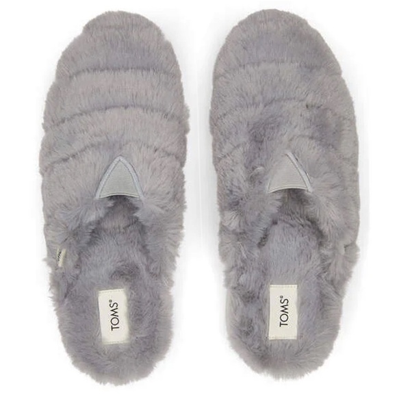TOMS Alpargata Mallow Mule Shoes Slippers Sneakers Mid Grey NIB - Picture 2 of 8